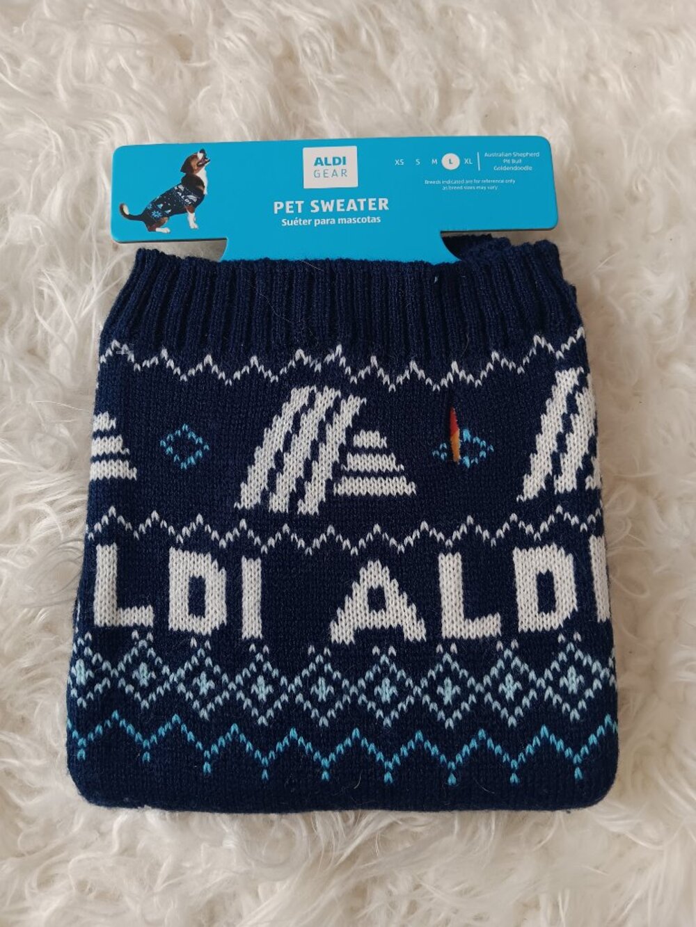 Pet Sweater Size L / ideal for dogs, goldendoodle, Australian Shepard, Pit bull